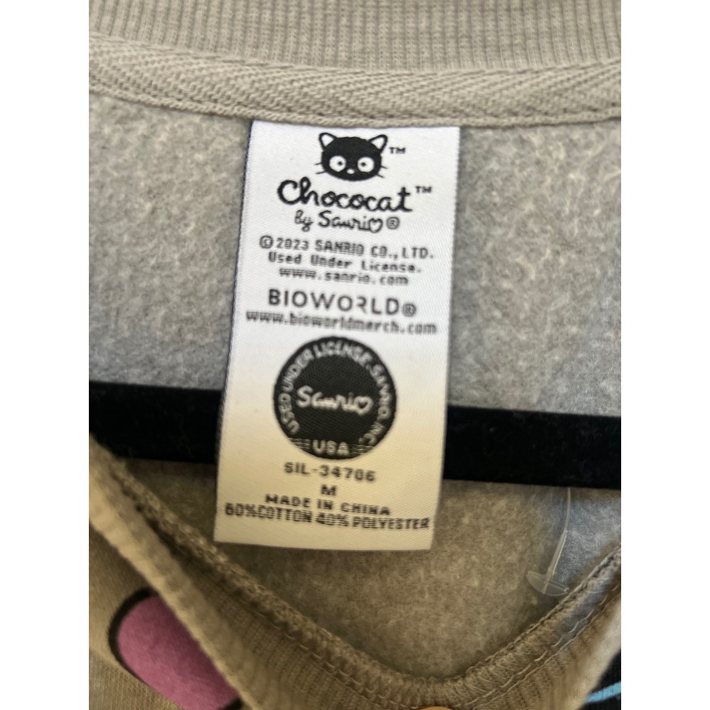 Sanrio Chococat Crewneck in Gray Size Women's Medium EUC - Picture 4 of 4